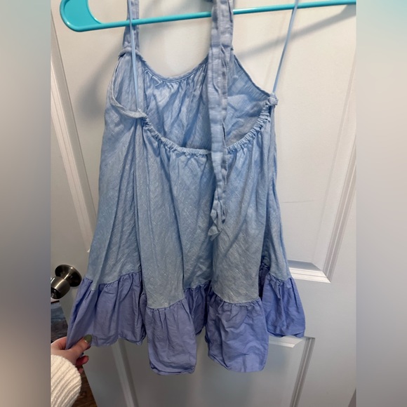 Anthropologie Sachin & Babi Linen Halter Blouse top size M blue halter top - Picture 5 of 10